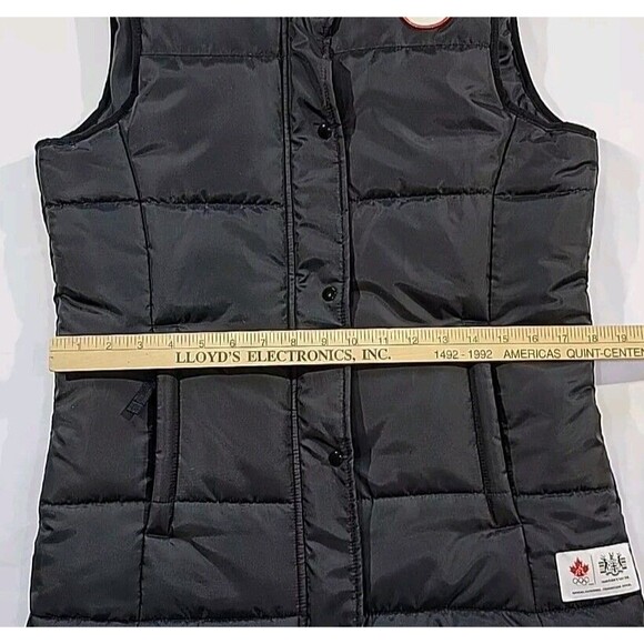 Hudson's Bay Company 2010 Olympics Team Canada Black Puffer Vest Women's Small - Picture 14 of 16